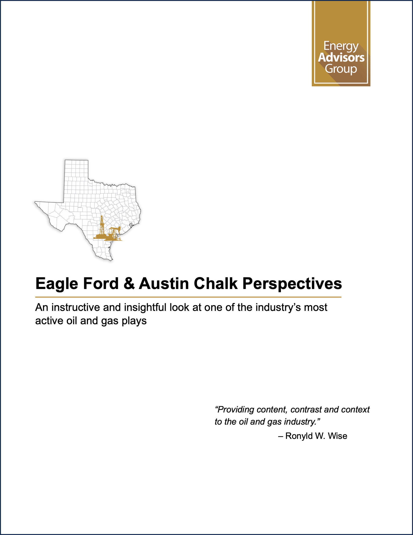 SOUTH TEXAS REGIONAL REPORT - Energy Advisors Group SOUTH TEXAS REGIONAL REPORT